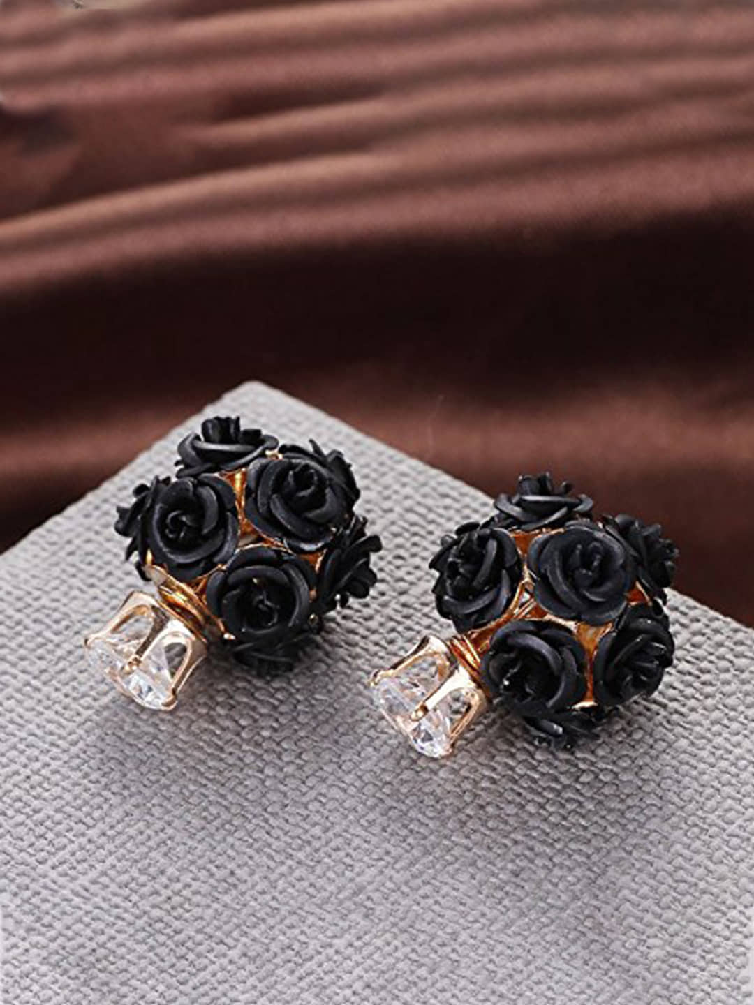 YOUBELLA Black Danglers Earrings ( Pack of 1 ) - Earrings | Buy online on ZillyBuy