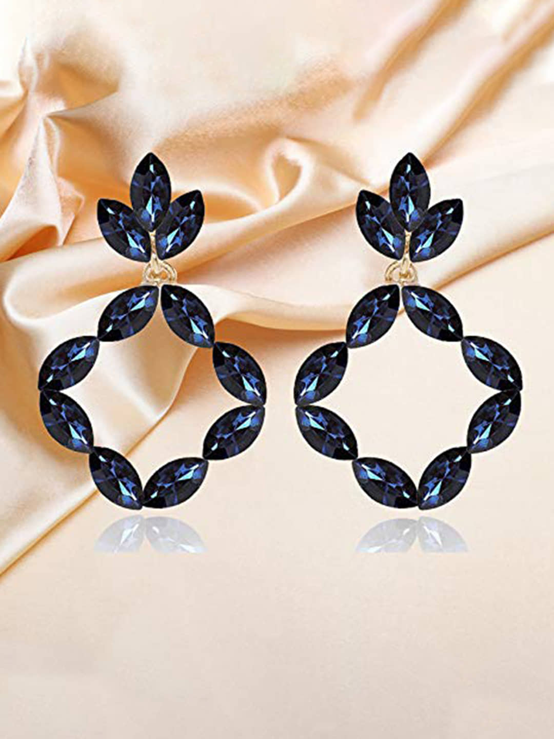 YOUBELLA Blue Danglers Earrings ( Pack of 1 ) - Earrings | Buy online on ZillyBuy