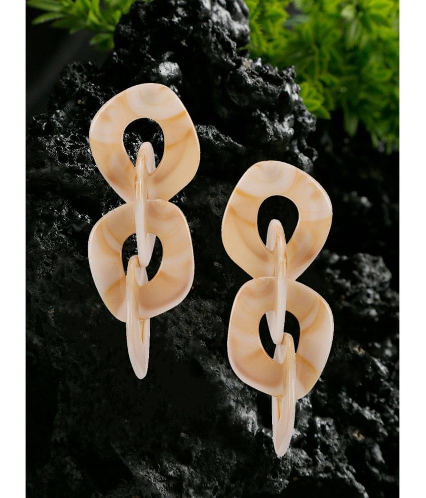     			YOUBELLA Brown Danglers Earrings ( Pack of 1 )