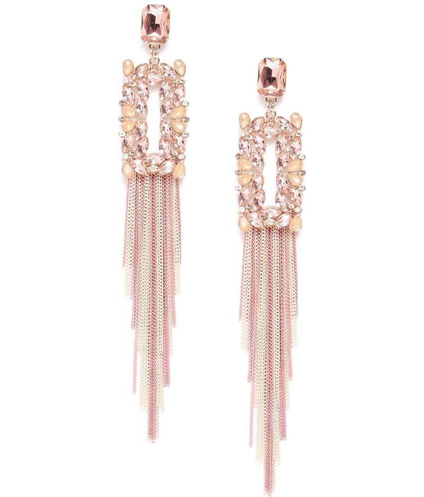 YOUBELLA Brown Danglers Earrings ( Pack of 1 )