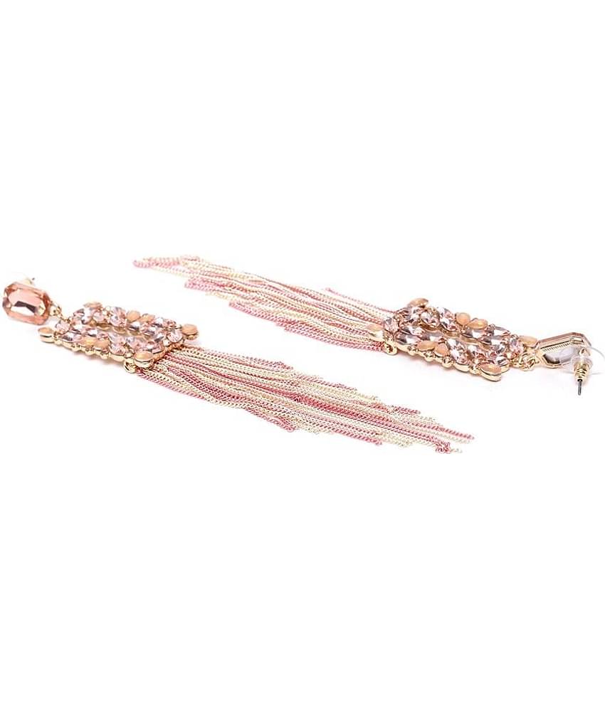 YOUBELLA Brown Danglers Earrings ( Pack of 1 )