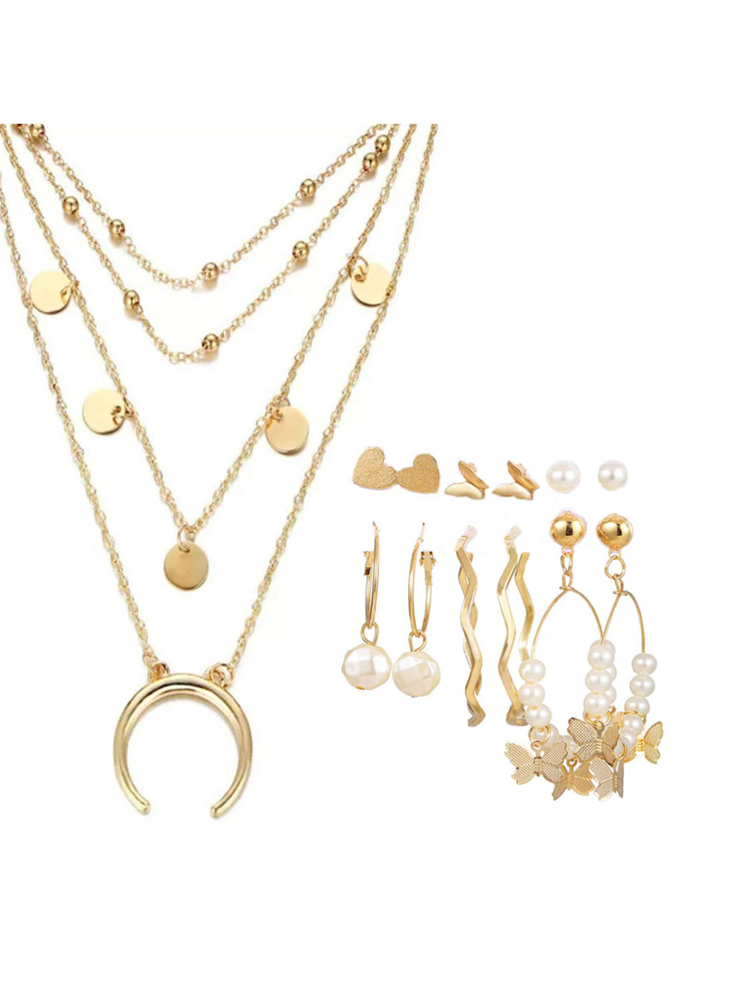 YOUBELLA Golden Body Chain ( Pack of 1 ) YOUBELLA Golden Body Chain ( Pack of 1 )