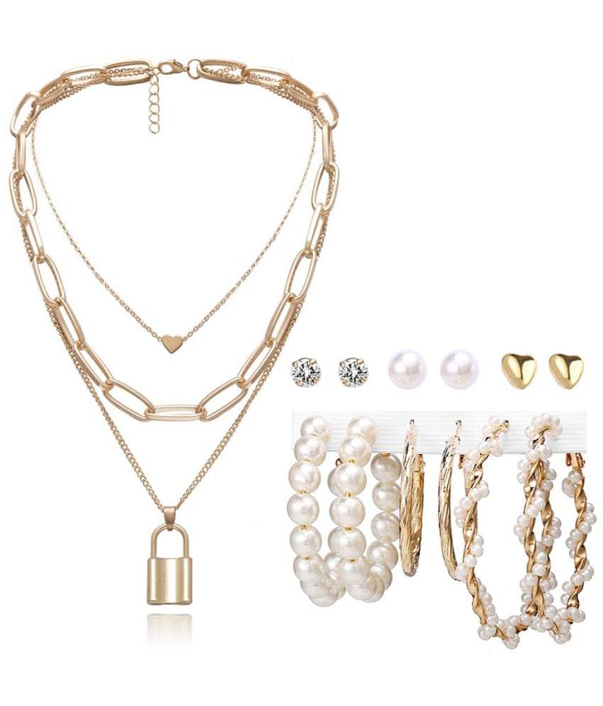 YOUBELLA Golden Body Chain ( Pack of 1 )     			YOUBELLA Golden Body Chain ( Pack of 1 )