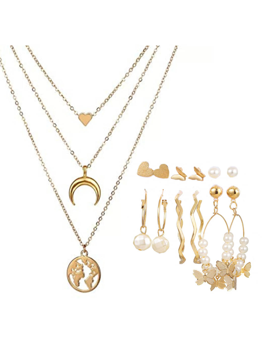     			YOUBELLA Golden Body Chain ( Pack of 1 )