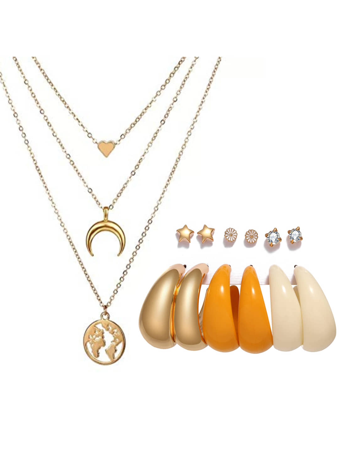 YOUBELLA Multi Color Body Chain ( Pack of 1 )