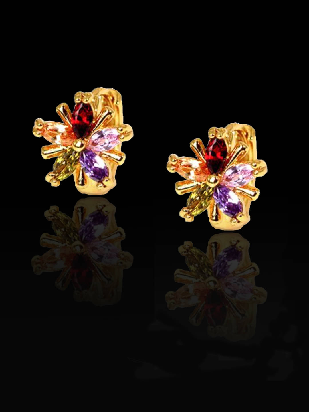     			YOUBELLA Multicolor Danglers Earrings ( Pack of 1 )
