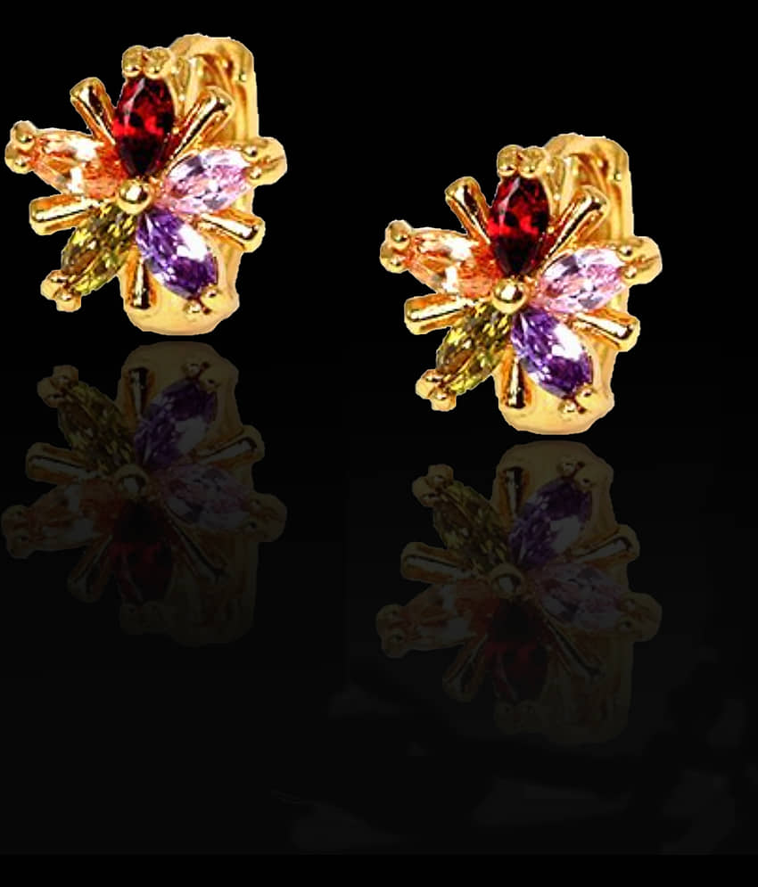 YOUBELLA Multicolor Danglers Earrings ( Pack of 1 ) - Earrings | Buy online on ZillyBuy