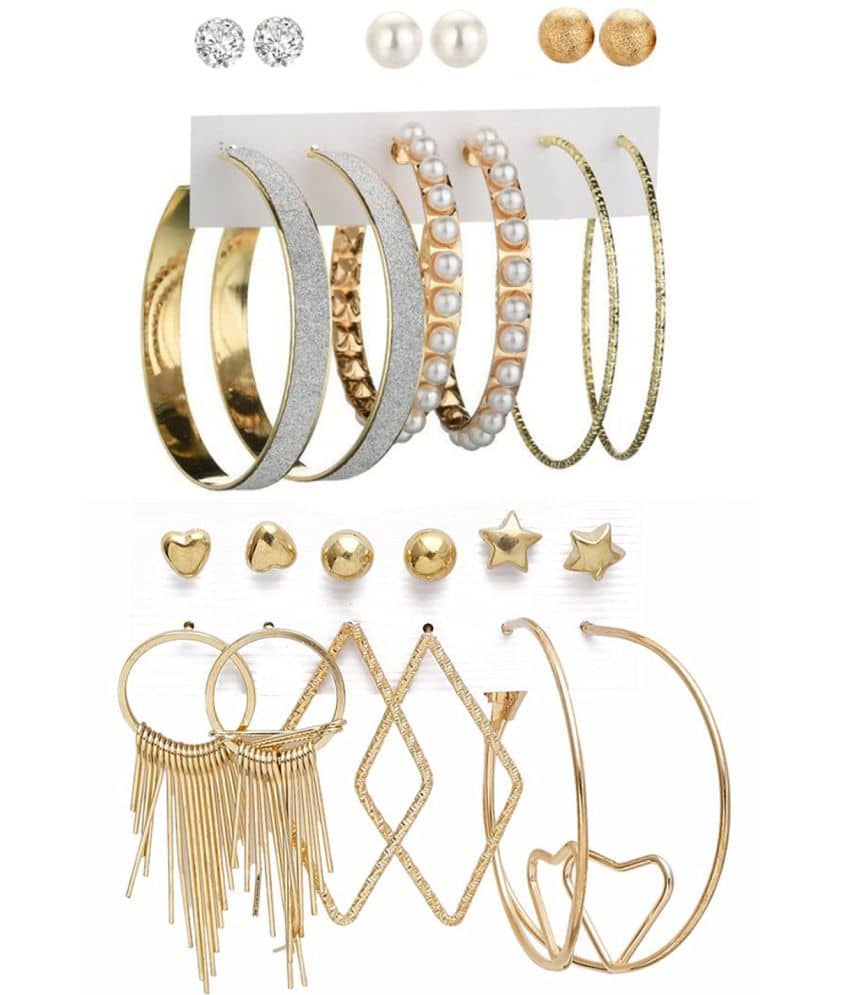 YOUBELLA Multicolor Danglers Earrings ( Pack of 1 ) - Earrings | Buy online on ZillyBuy