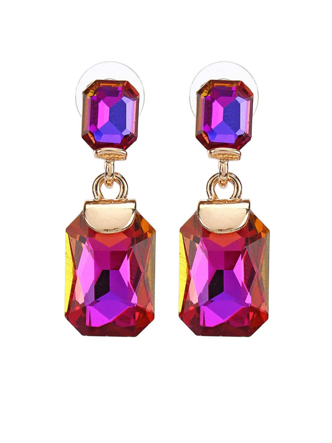 YOUBELLA Pink Danglers Earrings ( Pack of 1 ) - Earrings | Buy online on ZillyBuy