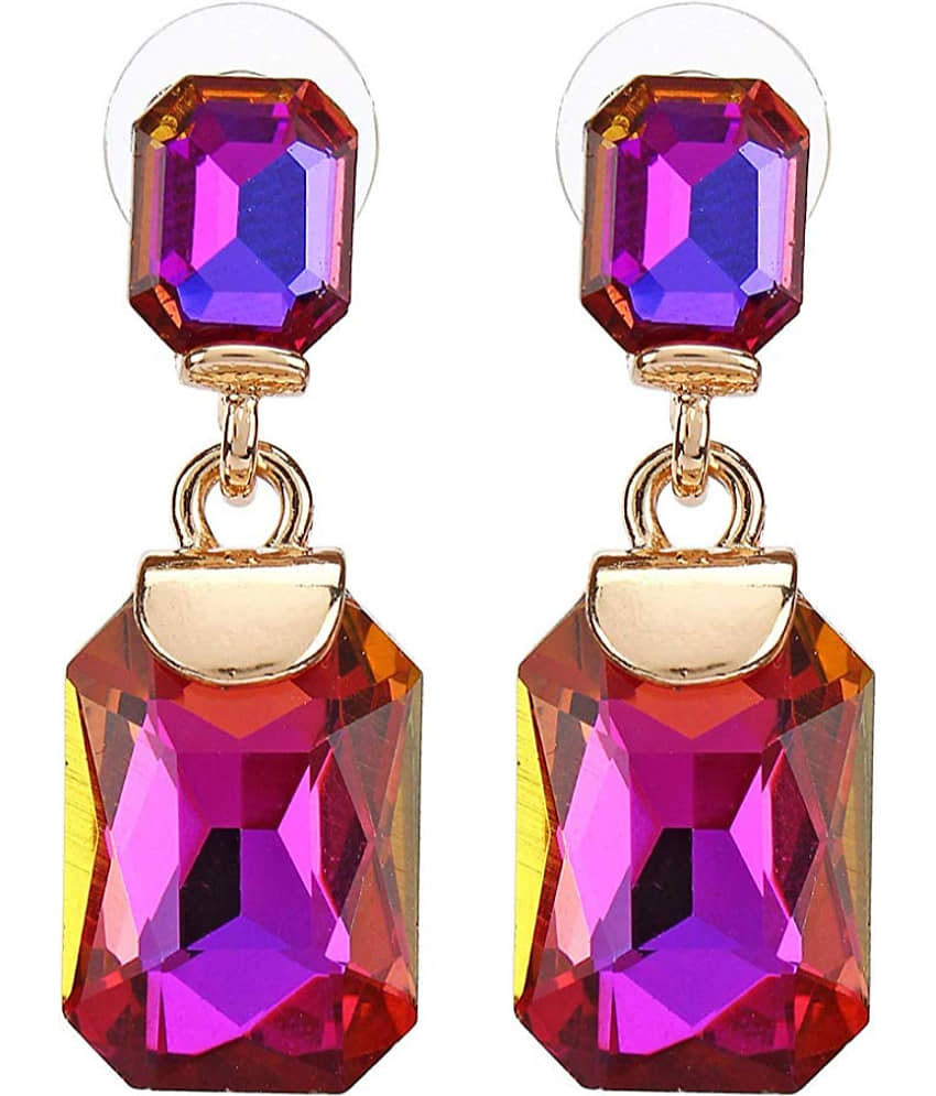 YOUBELLA Pink Danglers Earrings ( Pack of 1 ) - Earrings | Buy online on ZillyBuy