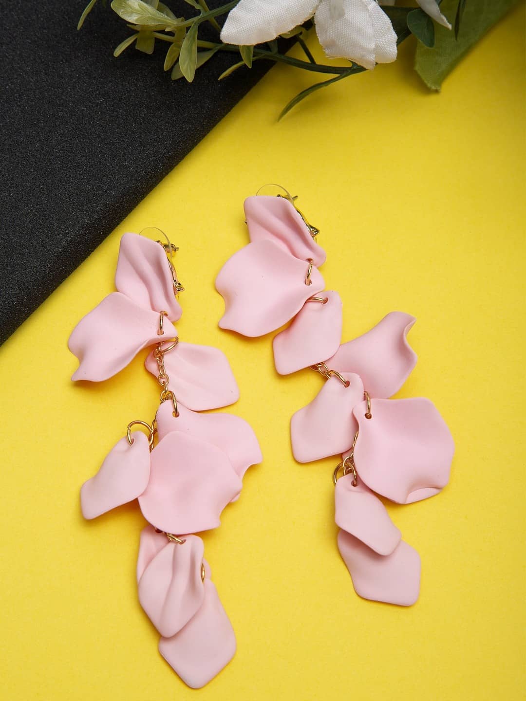 YOUBELLA Pink Danglers Earrings ( Pack of 1 ) - Earrings | Buy online on ZillyBuy