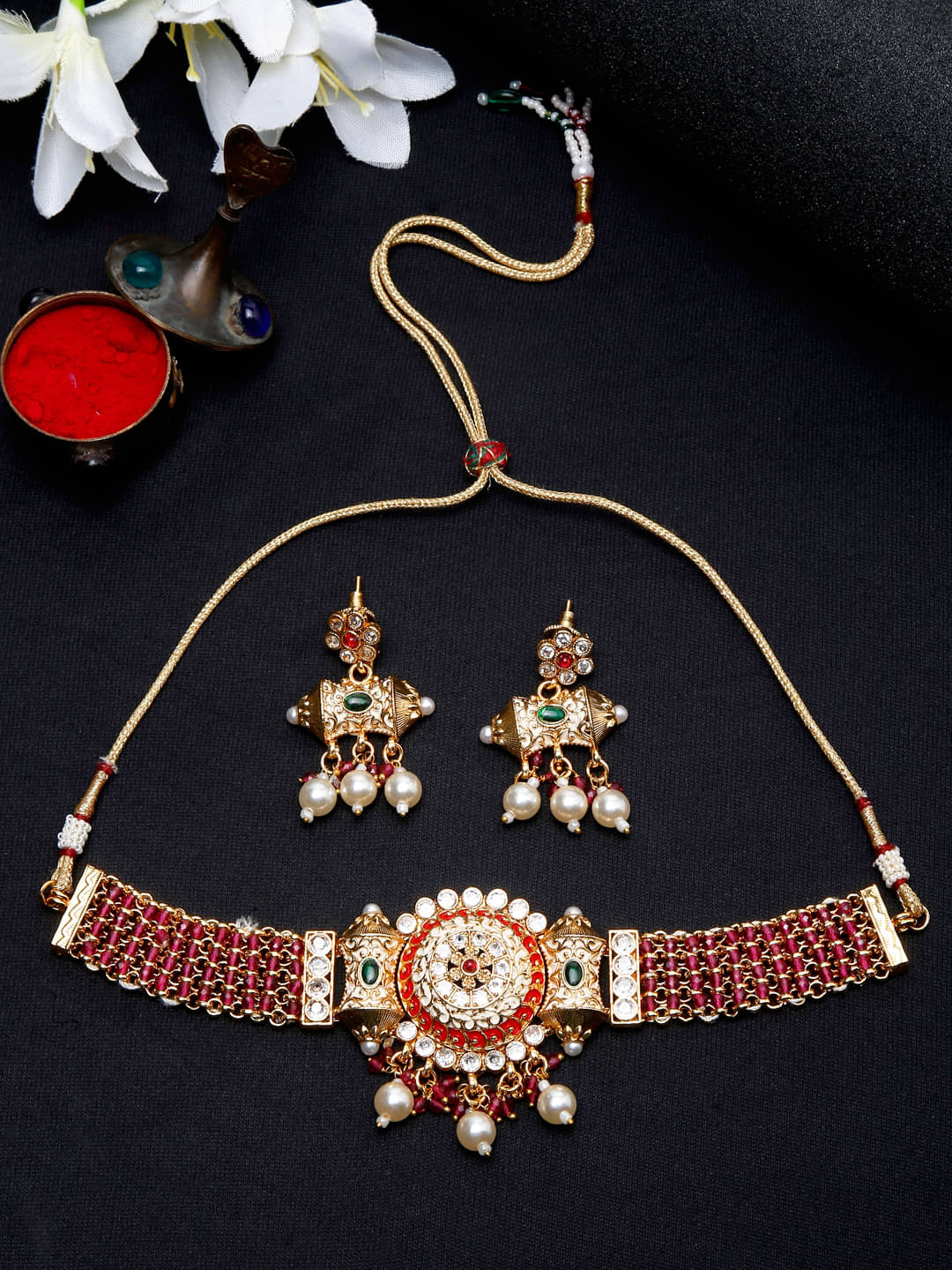 YOUBELLA Red Body Chain ( Pack of 1 ) YOUBELLA Red Body Chain ( Pack of 1 )