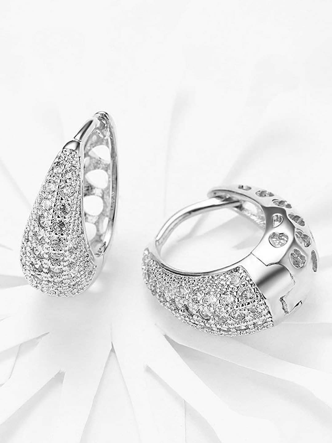 YOUBELLA Silver Danglers Earrings ( Pack of 1 ) - Earrings | Buy online on ZillyBuy