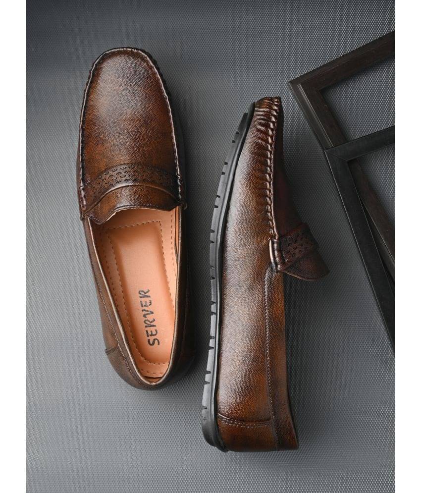     			server Brown Men's Slip on