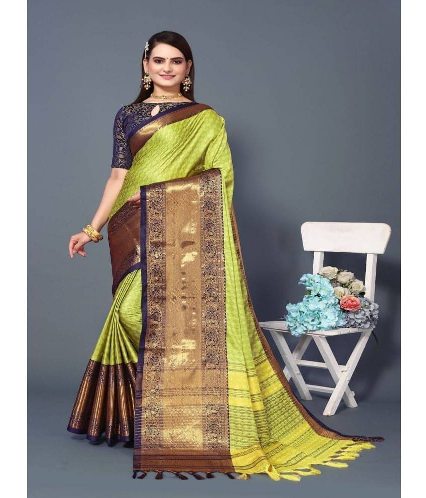 Aika Silk Embellished Saree With Unstitched Blouse Piece ( Multicolour ) Aika Silk Embellished Saree With Unstitched Blouse Piece ( Multicolour )