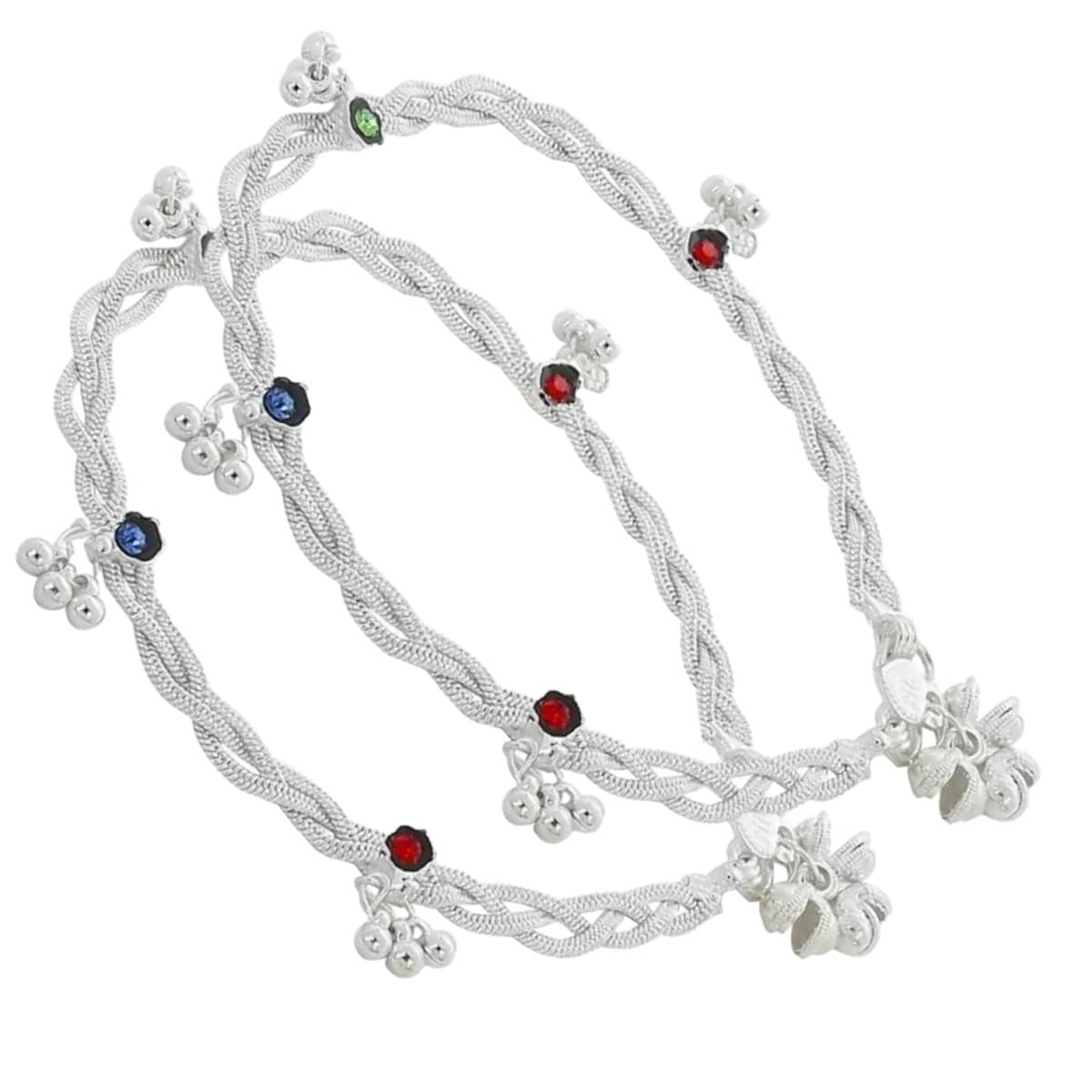 Charms Silver Anklets ( Pack of 1 ) Charms Silver Anklets ( Pack of 1 )