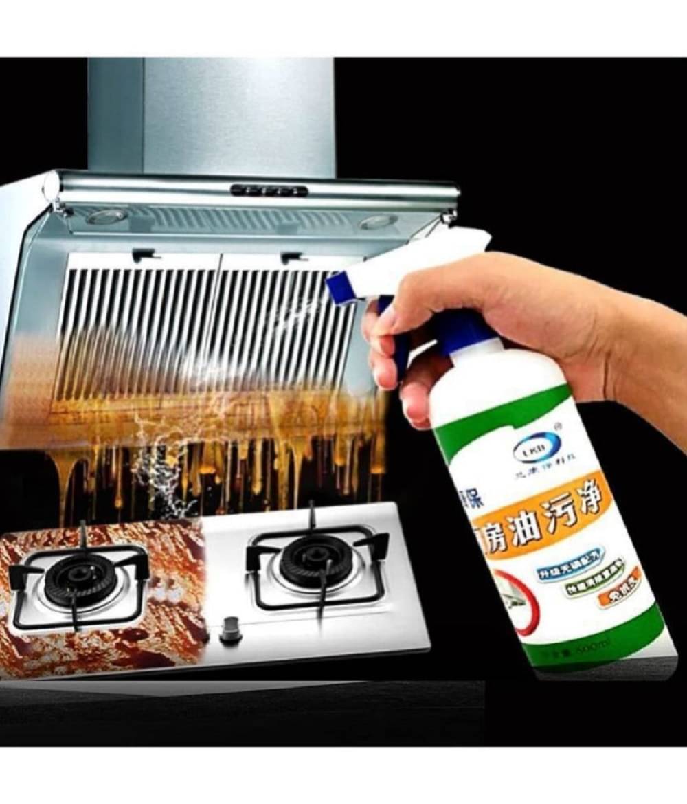 DHSMART Cleaner Spray Oil & Grease Stain Remover Spray Kitchen & Chimney Cleaner Spray Non-Flammable 450 mL     			DHSMART Cleaner Spray Oil & Grease Stain Remover Spray Kitchen & Chimney Cleaner Spray Non-Flammable 450 mL