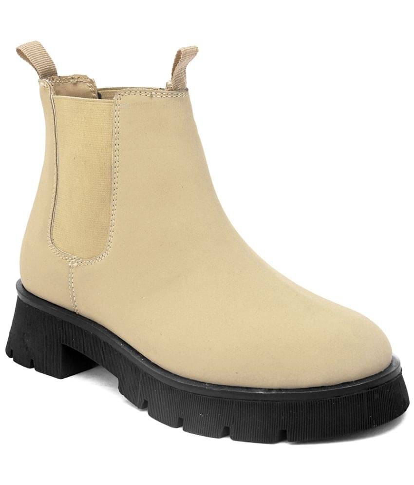 El Paso Beige Women's Ankle Length Boots El Paso Beige Women's Ankle Length Boots