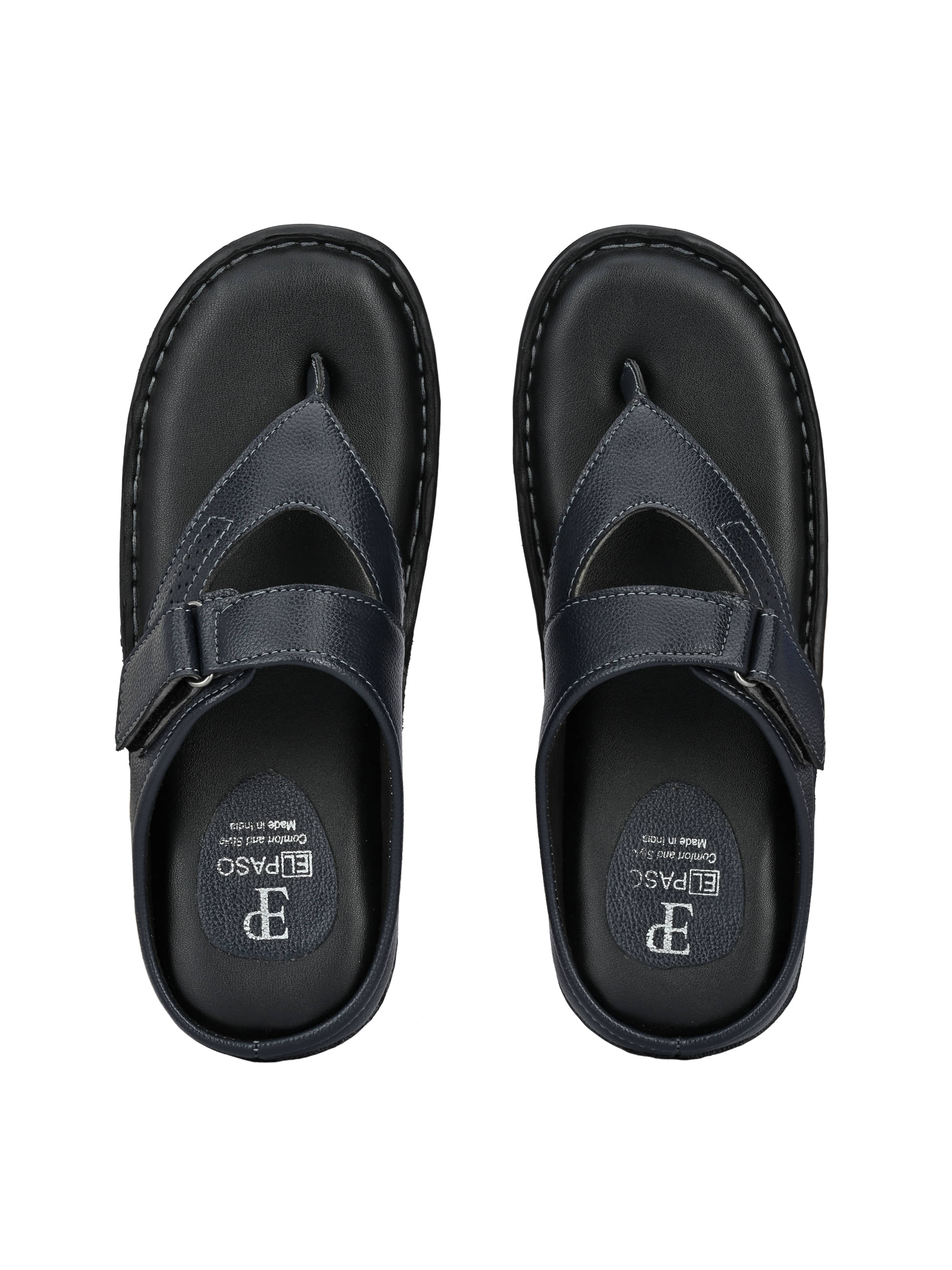     			El Paso Blue Men's Leather Slipper