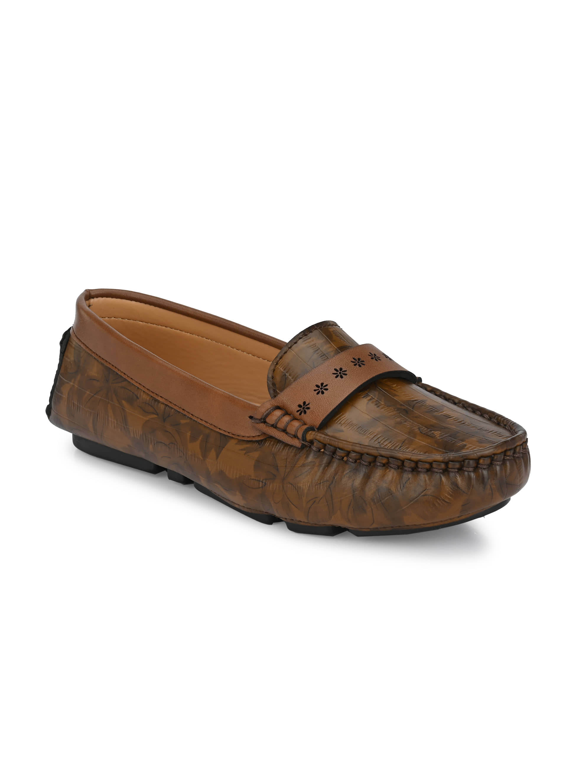 El Paso Brown Women's Loafers - Casual Shoes | Buy online on ZillyBuy