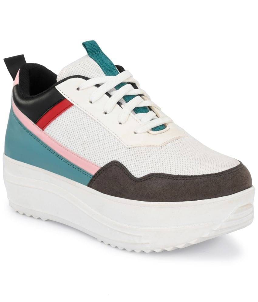     			El Paso White Women's Sneakers