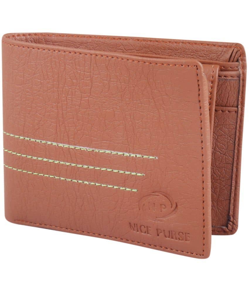Nice Purse Brown PU Men's Two Fold Wallet ( Pack of 1 ) - Handbags | Buy online on ZillyBuy