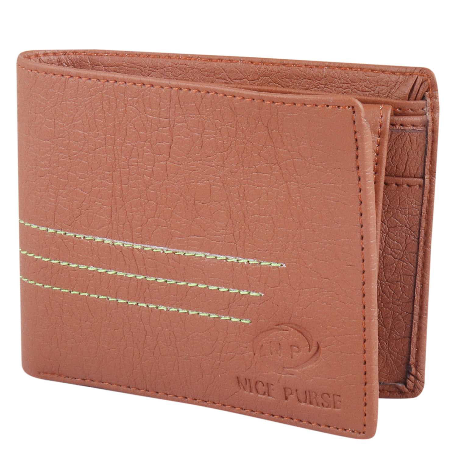 Nice Purse Tan PU Men's Two Fold Wallet ( Pack of 1 ) - Handbags | Buy online on ZillyBuy
