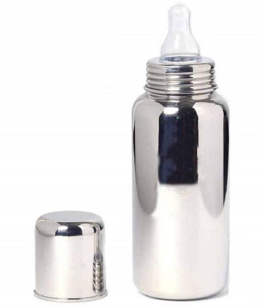 THR3E STROKES 220 Silver Feeding Bottle ( Pack of 1 ) THR3E STROKES 220 Silver Feeding Bottle ( Pack of 1 )