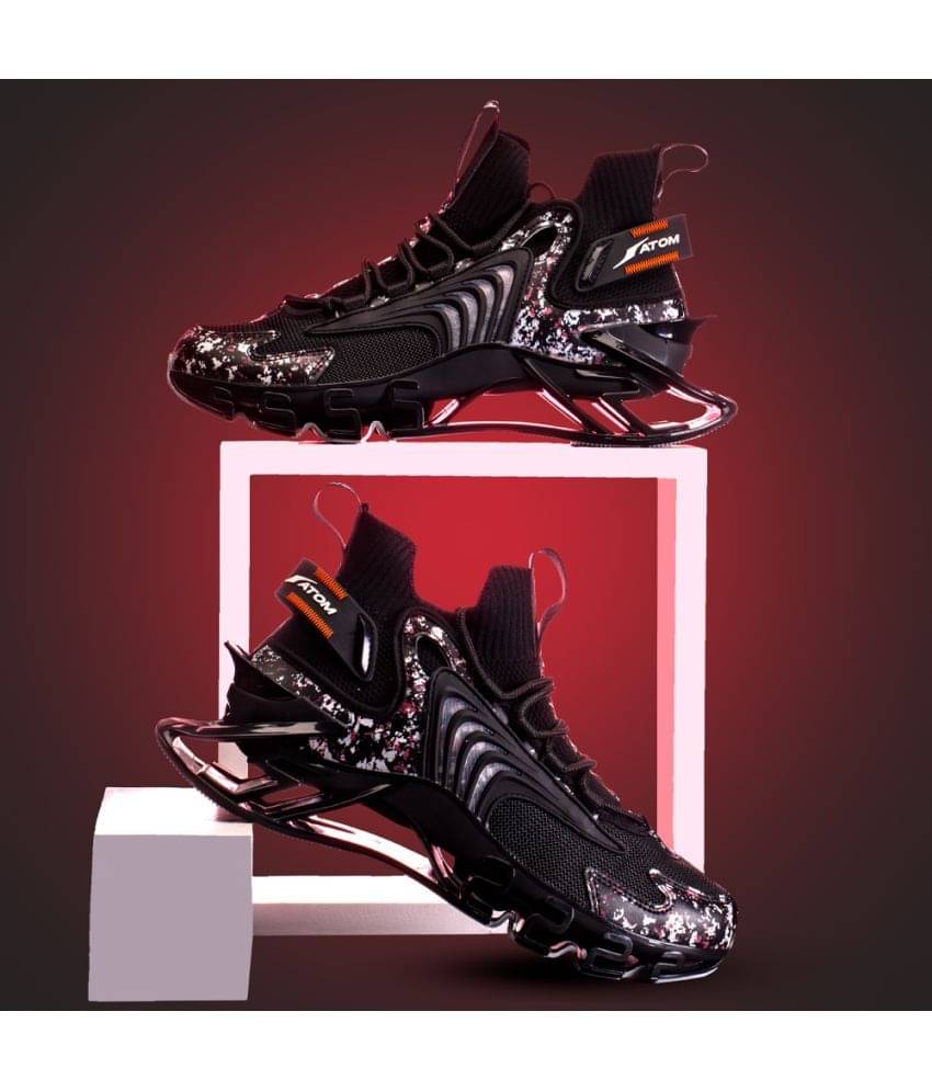     			ATOM Spring Edge Alpha 2 Black Men's Lifestyle Shoes