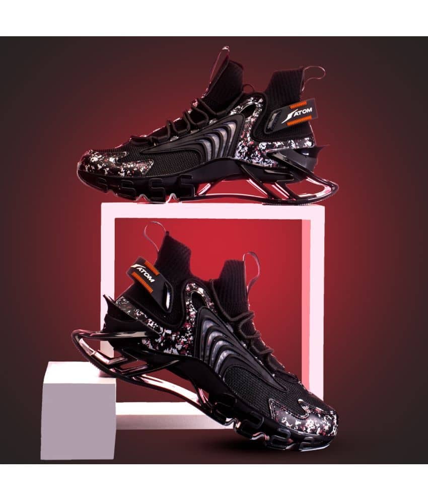 ATOM Spring Edge Alpha 2 Black Men's Lifestyle Shoes - Casual Shoes | Buy online on ZillyBuy