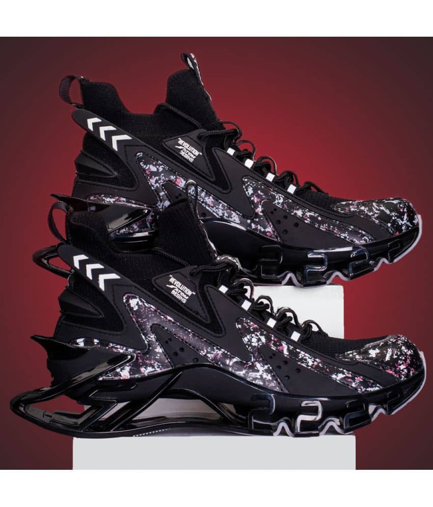 ATOM Multi Print Black Men's Lifestyle Shoes - Casual Shoes | Buy online on ZillyBuy
