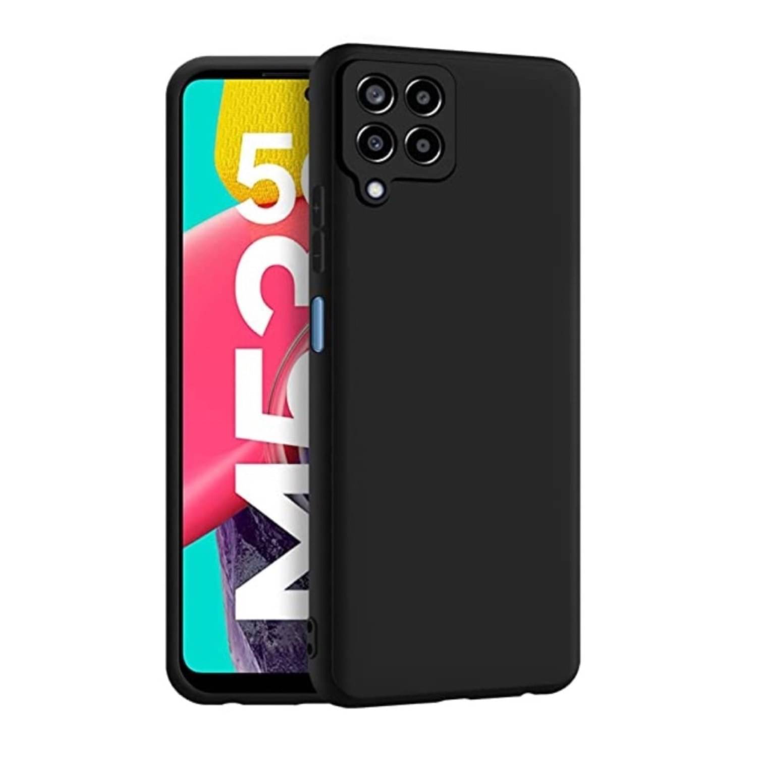     			Case Vault Covers Plain Cases Compatible For Silicon Samsung Galaxy M53 5G ( Pack of 1 )