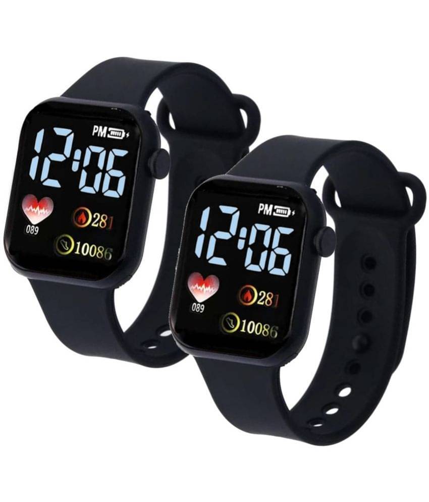 Cosmic Black Dial Digital Boys Watch ( Pack Of 2 ) Cosmic Black Dial Digital Boys Watch ( Pack Of 2 )
