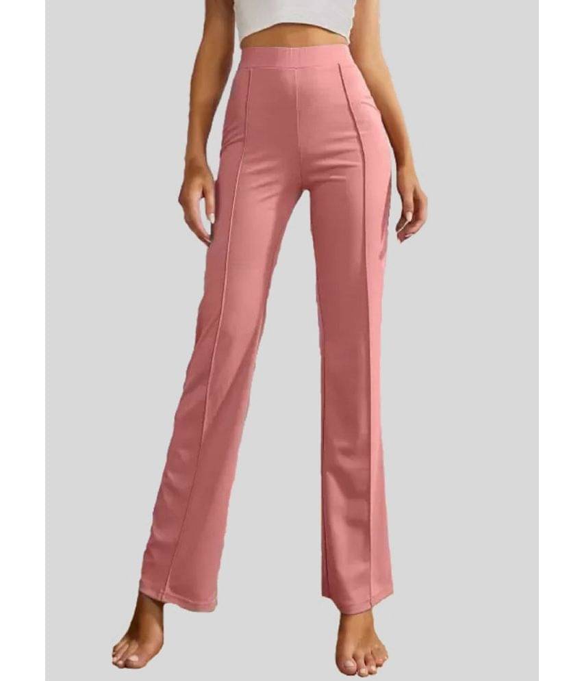     			Gazal Fashions Rose Gold Cotton Blend Bootcut Women's Bootcut Pants ( Pack of 1 )
