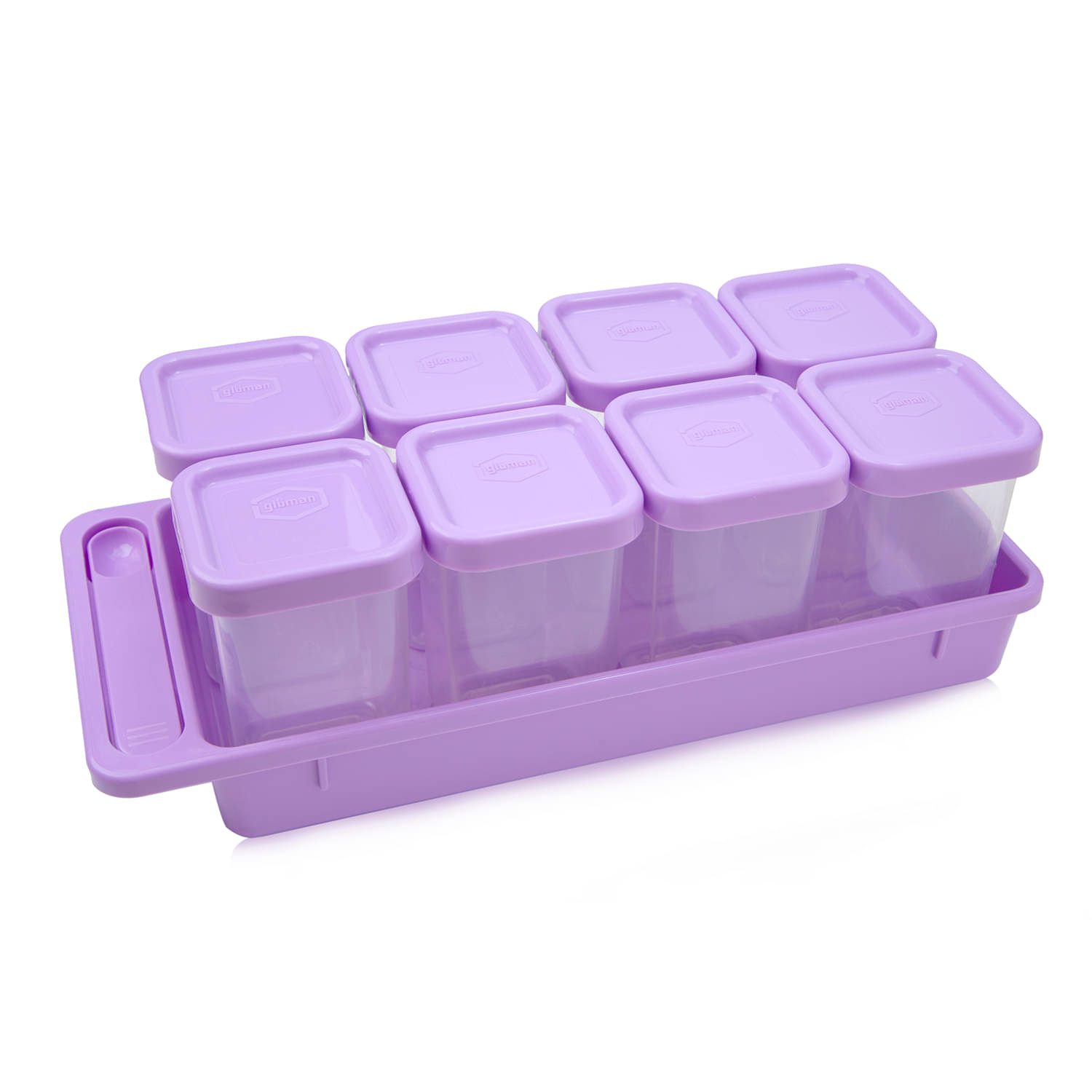     			Gluman Plastic Purple Spice Container ( Set of 8 )