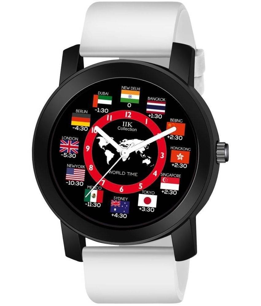     			IIK COLLECTION White Silicon Analog Men's Watch