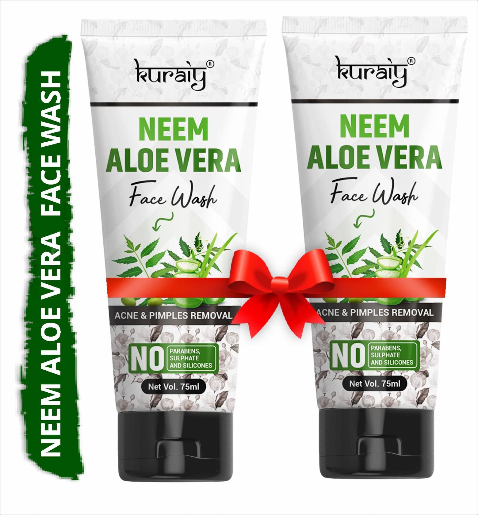     			KURAIY Face Wash Cream With Natural Deep Moisturizing Face wash Tube pack of 2