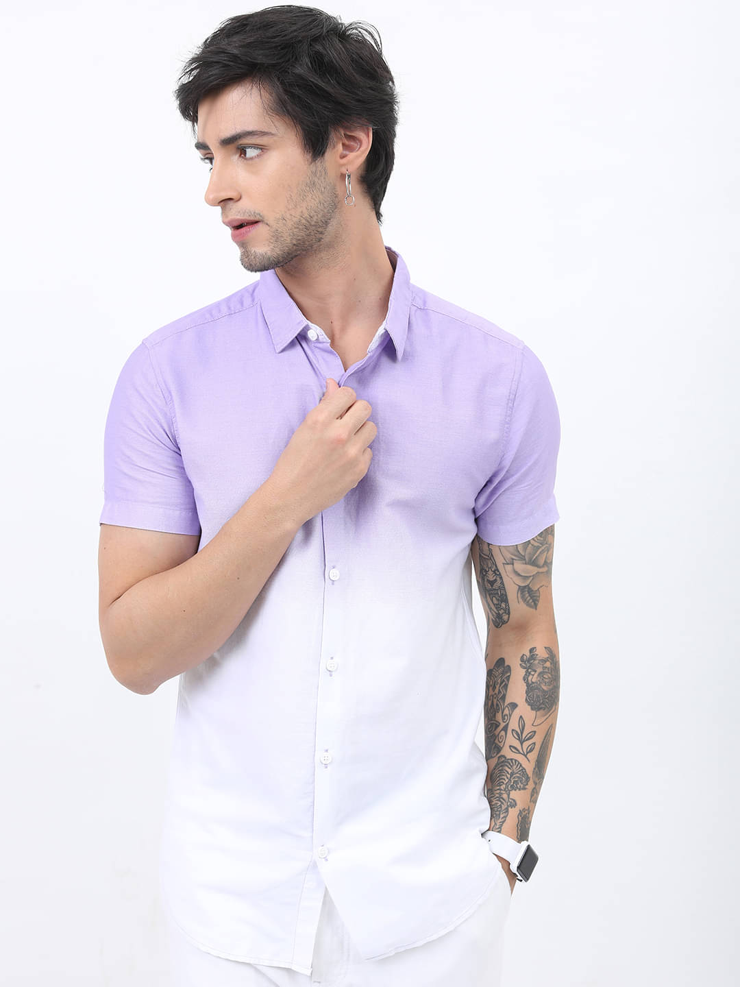     			Ketch 100% Cotton Regular Fit Dyed Half Sleeves Men's Casual Shirt - Multicolor ( Pack of 1 )