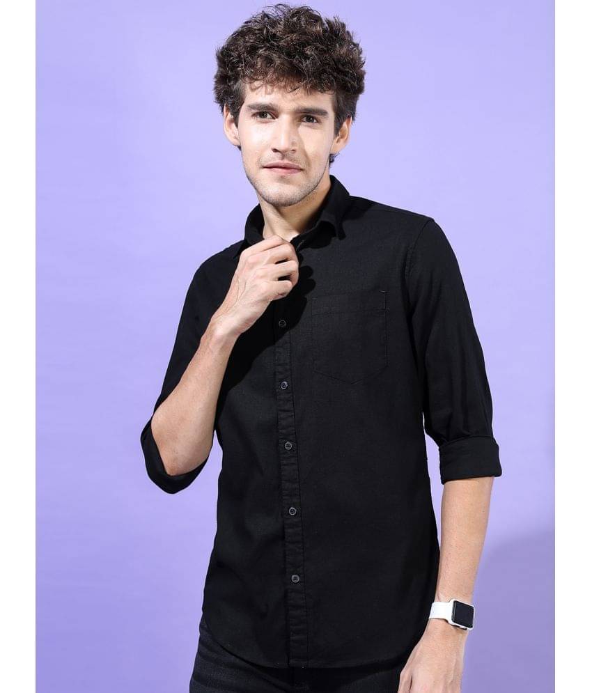Ketch 100% Cotton Regular Fit Solids Full Sleeves Men's Casual Shirt - Black ( Pack of 1 ) Ketch 100% Cotton Regular Fit Solids Full Sleeves Men's Casual Shirt - Black ( Pack of 1 )