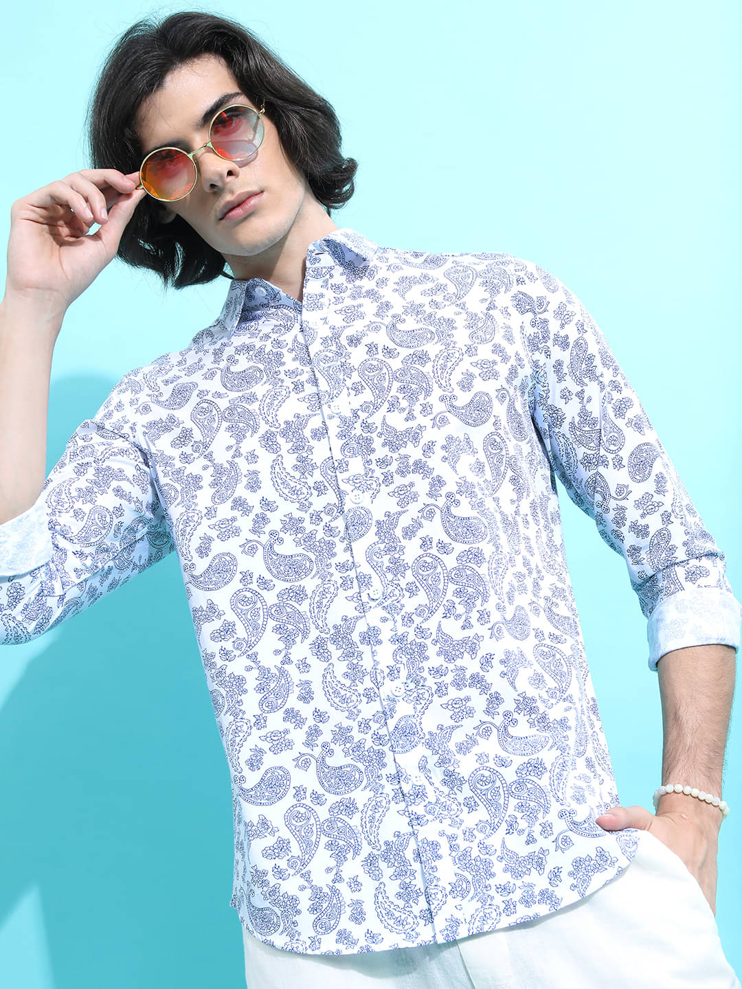 Ketch 100% Cotton Regular Fit Printed Full Sleeves Men's Casual Shirt - white ( Pack of 1 ) Ketch 100% Cotton Regular Fit Printed Full Sleeves Men's Casual Shirt - white ( Pack of 1 )