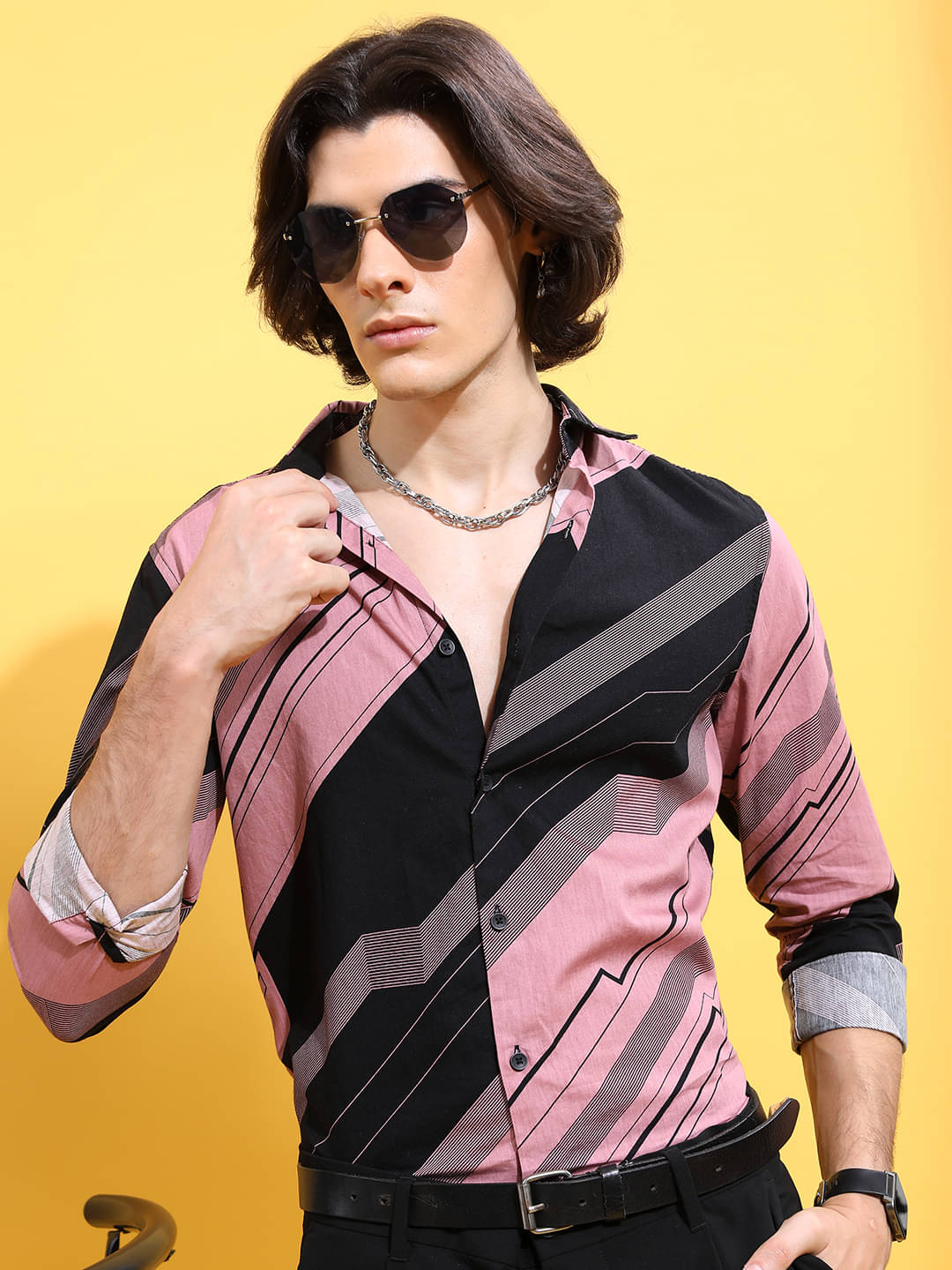 Ketch 100% Cotton Regular Fit Striped Full Sleeves Men's Casual Shirt - Pink ( Pack of 1 ) Ketch 100% Cotton Regular Fit Striped Full Sleeves Men's Casual Shirt - Pink ( Pack of 1 )