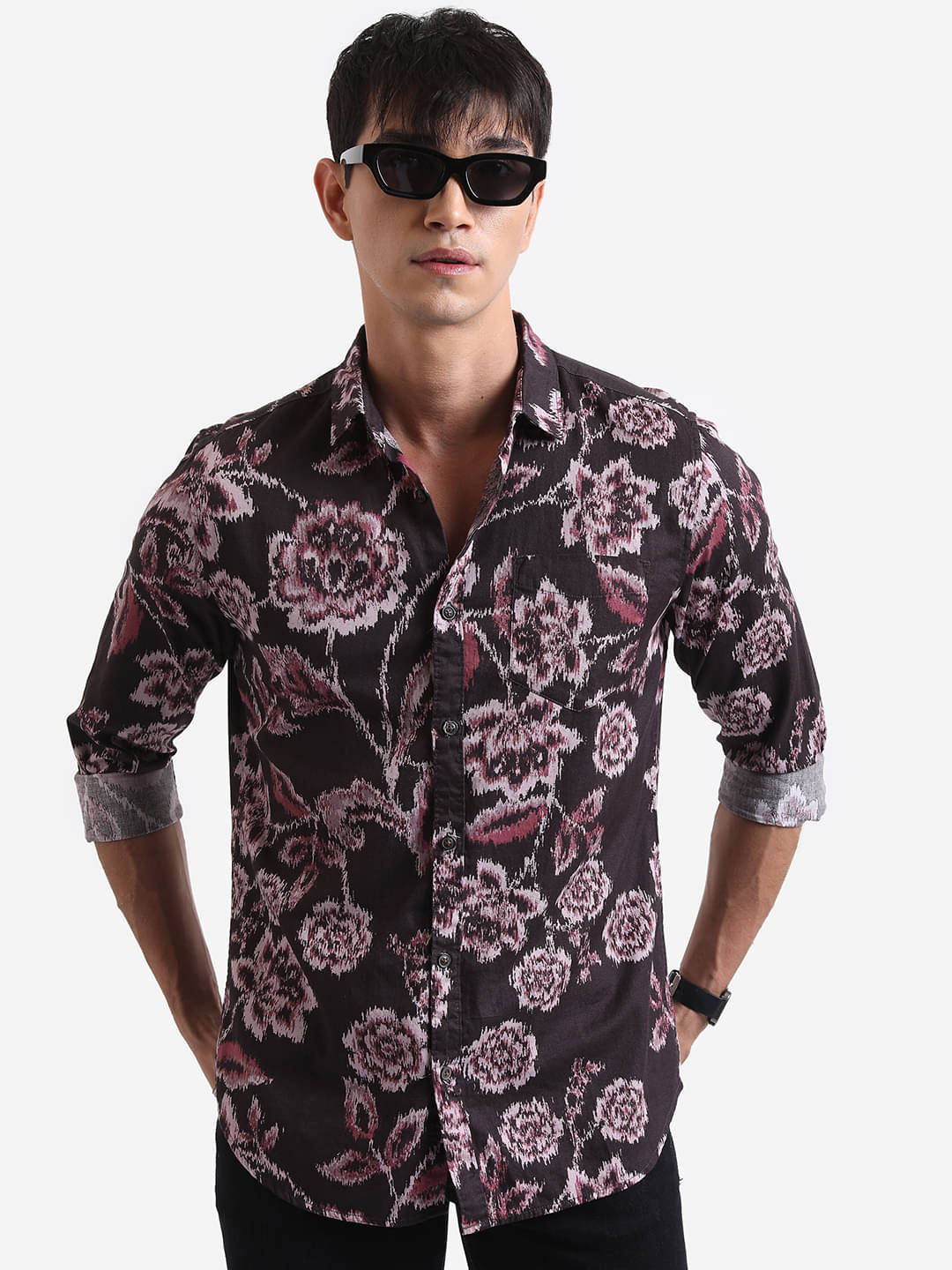 Ketch 100% Cotton Regular Fit Printed Full Sleeves Men's Casual Shirt - Burgundy ( Pack of 1 ) Ketch 100% Cotton Regular Fit Printed Full Sleeves Men's Casual Shirt - Burgundy ( Pack of 1 )