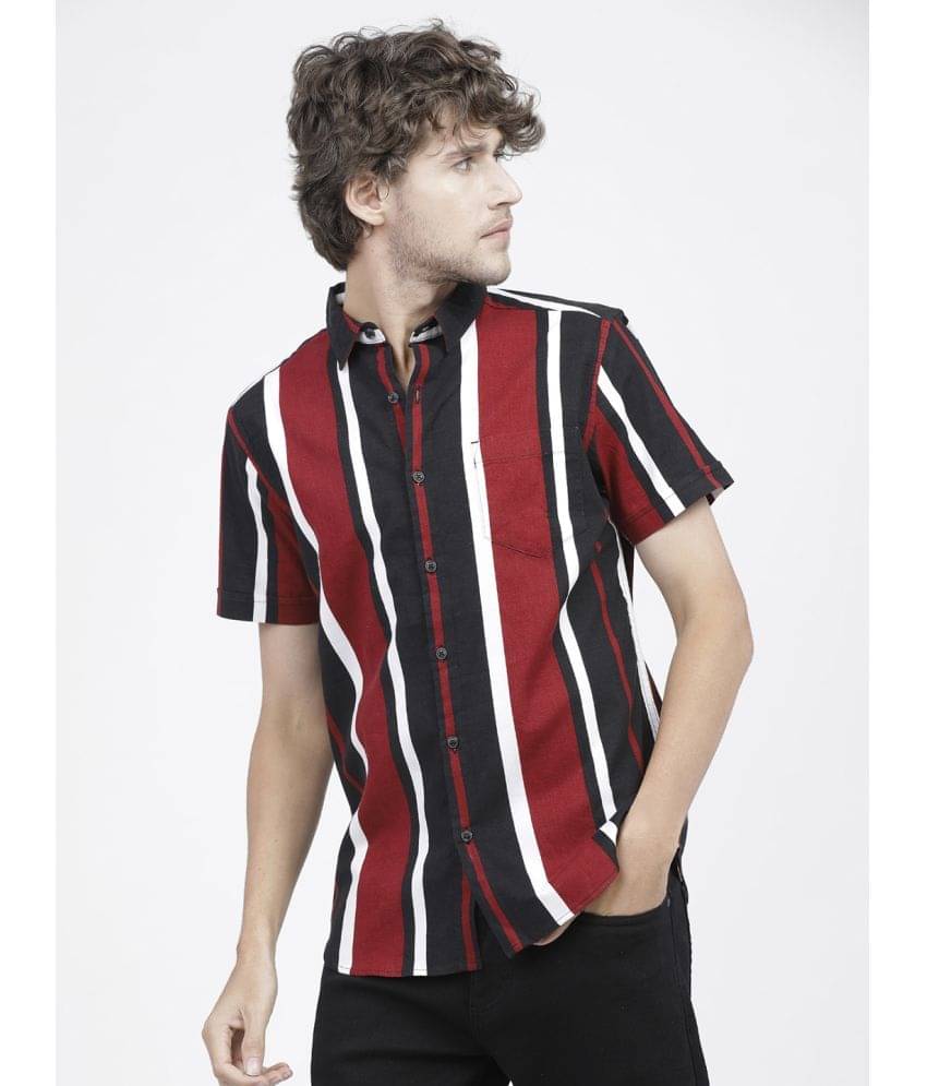 Ketch 100% Cotton Regular Fit Striped Half Sleeves Men's Casual Shirt - Multicolor ( Pack of 1 ) Ketch 100% Cotton Regular Fit Striped Half Sleeves Men's Casual Shirt - Multicolor ( Pack of 1 )