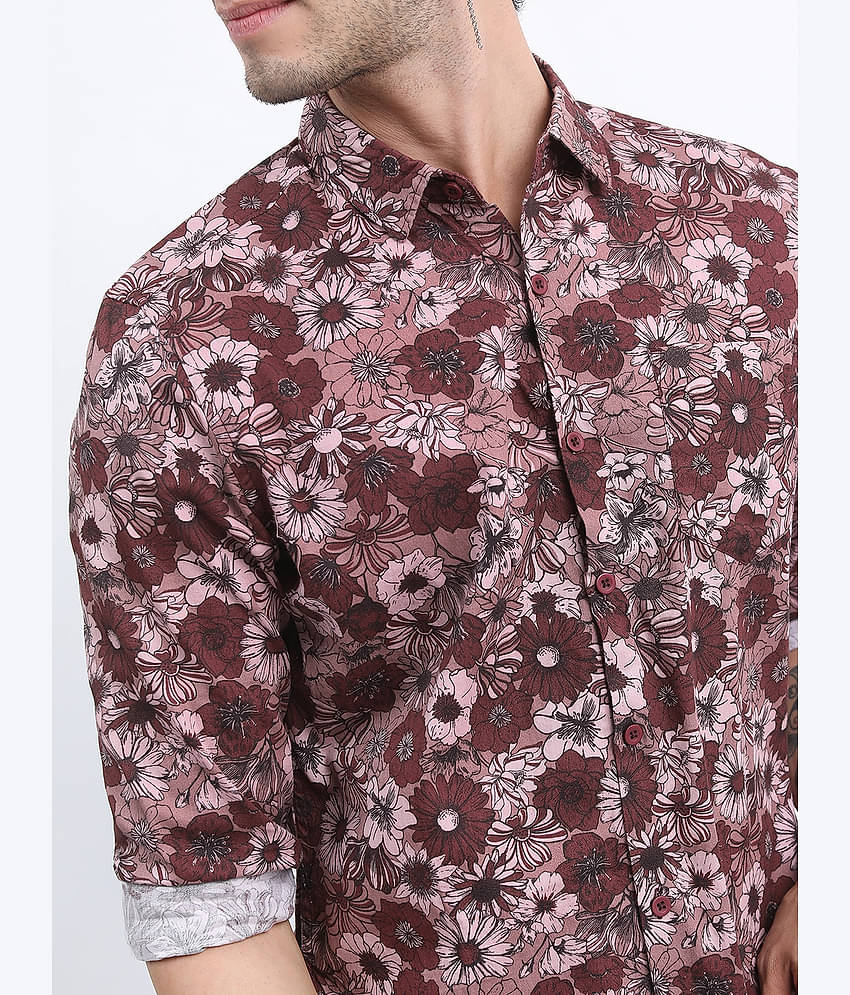 Ketch 100% Cotton Regular Fit Printed Full Sleeves Men's Casual Shirt - Blue ( Pack of 1 )