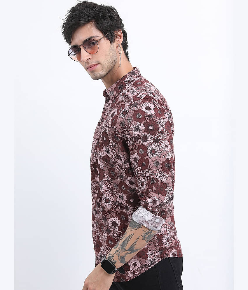 Ketch 100% Cotton Regular Fit Printed Full Sleeves Men's Casual Shirt - Blue ( Pack of 1 )