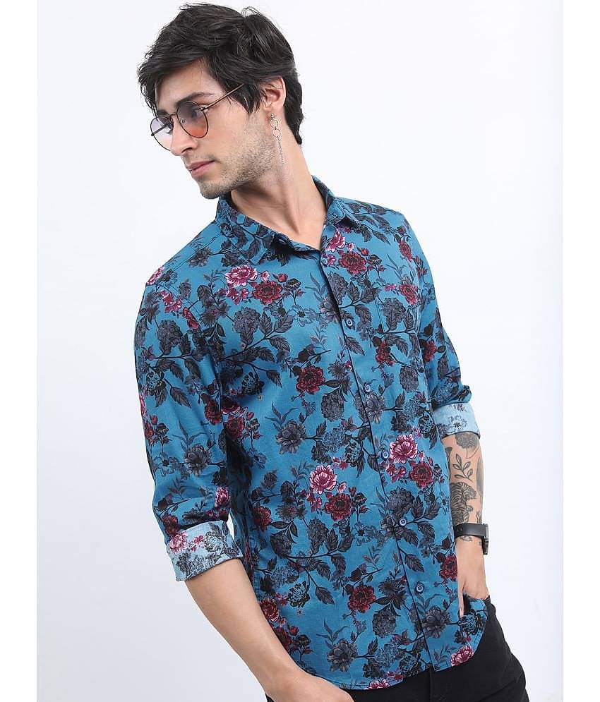 Ketch 100% Cotton Regular Fit Printed Full Sleeves Men's Casual Shirt - Multicolor ( Pack of 1 )