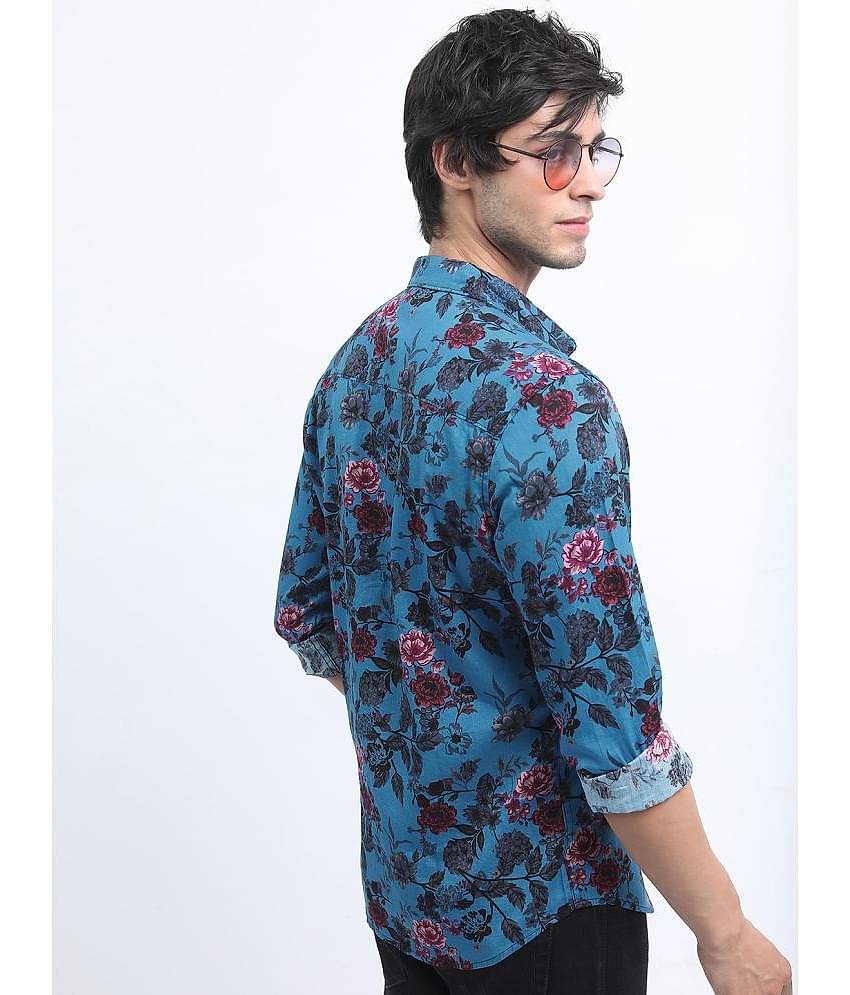 Ketch 100% Cotton Regular Fit Printed Full Sleeves Men's Casual Shirt - Multicolor ( Pack of 1 )