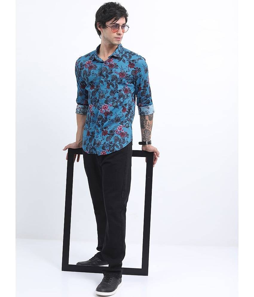Ketch 100% Cotton Regular Fit Printed Full Sleeves Men's Casual Shirt - Multicolor ( Pack of 1 )