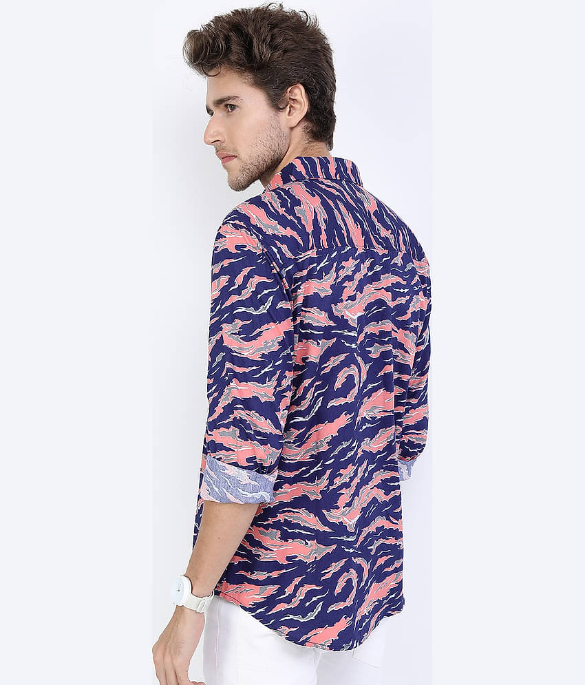 Ketch 100% Cotton Regular Fit Printed Full Sleeves Men's Casual Shirt - Olive ( Pack of 1 )