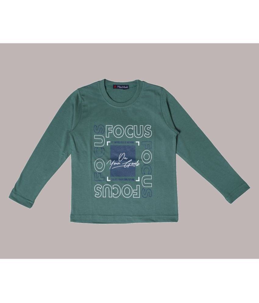     			NEUVIN Pack of 1 Boys Cotton Blend T-Shirt ( Green )